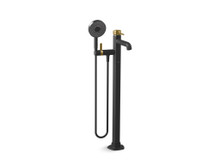 KOHLER OCCASION FREESTANDING BATH FILLER EX27025T-4-BMB MATT BLACK + BRUSHED MODERNE BRASS