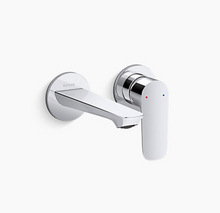 KOHLER ALEO S WALL-MOUNT LAVATORY FAUCET (SHORT SPOUT) 25105T-B4-CP POLISHED CHROME KOHLER ALEO S WALL-MOUNT LAVATORY FAUCET (SHORT SPOUT) 25105T-B4-CP POLISHED CHROME