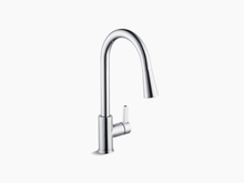KOHLER ATOM PULL-DOWN KITCHEN FAUCET UPRIGHT 25981T-4-CP POLISHED CHROME