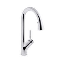 KOHLER SETRA PULL DOWN KITCHEN FAUCET 22897T-4-CP POLISHED CHROME