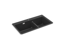 KOHLER CAIRN OFFSET SR/UC SINK, UM1 DUAL 840 27815T-2HD-UM1