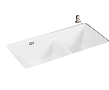 KOHLER CAIRN OFFSET SR/UC SINK, UM1 DUAL 840 MATTE WHITE 27815T-2HD-CM6 MATTE WHITE KOHLER CAIRN OFFSET SR/UC SINK, UM1 DUAL 840 MATTE WHITE 27815T-2HD-CM6 MATTE WHITE