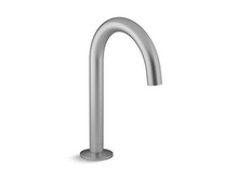 COMPONENTS LAVATORY SPOUT (W/O HANDLES) WITH CLICK DRAIN - TUBE 77967T-BRT BRUSHED TITANIUM COMPONENTS LAVATORY SPOUT (W/O HANDLES) WITH CLICK DRAIN - TUBE 77967T-BRT BRUSHED TITANIUM