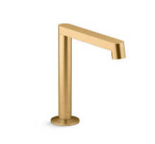 COMPONENTS LAVATORY SPOUT (W/O HANDLES) WITH CLICK DRAIN - ROW 77969T-2MB BRUSHED MODERNE BRASS COMPONENTS LAVATORY SPOUT (W/O HANDLES) WITH CLICK DRAIN - ROW 77969T-2MB BRUSHED MODERNE BRASS