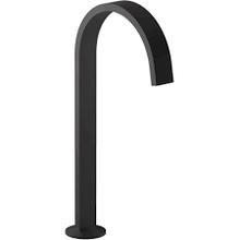 KOHLER COMPONENTS TALL LAVATORY SPOUT (W/O HANDLES) WITH CLICK DRAIN - RIBBON 77966T-BL MATTE BLACK KOHLER COMPONENTS TALL LAVATORY SPOUT (W/O HANDLES) WITH CLICK DRAIN - RIBBON 77966T-BL MATTE BLACK