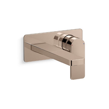 KOHLER PARALLEL SINGLE HDL WALL MOUNT LAVATORY FAUCET W/O VALVE 22567T-B4-RGD ROSE GOLD KOHLER PARALLEL SINGLE HDL WALL MOUNT LAVATORY FAUCET W/O VALVE 22567T-B4-RGD ROSE GOLD