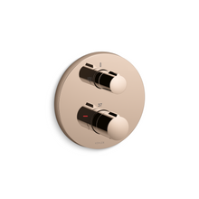 KOHLER MODULO RECESSED THERMOSTATIC B/S TRIM & VALVE-ORGANIC 99727T-9-RGD ROSE GOLD