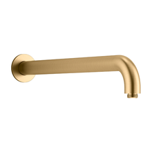 KOHLER WALL MOUNT SHOWER ARM, 19" 15397T-B-2MB BRUSHED MODERNE BRASS