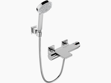 KOHLER PARALLEL EXPOSED WALL MOUNT B/S TH MIXER FAUCET 23523T-9-BN BRUSHED NICKEL KOHLER PARALLEL EXPOSED WALL MOUNT B/S TH MIXER FAUCET 23523T-9-BN BRUSHED NICKEL