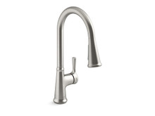 KOHLER TYNE PULL DOWN KITCHEN FAUCET 21415T-4-VS VIBRANT STAINLESS STEEL