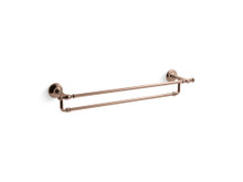 KOHLER ARTIFACTS 24" DOUBLE TOWEL BAR 72570T-RGD ROSE GOLD KOHLER ARTIFACTS 24" DOUBLE TOWEL BAR 72570T-RGD ROSE GOLD