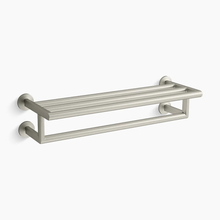 COMPONENTS 24'' DOUBLE TOWEL SHELF 78376T-BN BRUSHED NICKEL COMPONENTS 24'' DOUBLE TOWEL SHELF 78376T-BN BRUSHED NICKEL