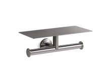 KOHLER COMPONENTS COVERED DOUBLE TP HOLDER 78384T-TT VIBRANT TITANIUM