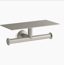 KOHLER COMPONENTS COVERED DOUBLE TP HOLDER 78384T-BN VIBRANT BRUSHED NICKEL KOHLER COMPONENTS COVERED DOUBLE TP HOLDER 78384T-BN VIBRANT BRUSHED NICKEL