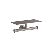 KOHLER COMPONENTS COVERED DOUBLE TP HOLDER 78384T-BRT BRUSHED TITANIUM