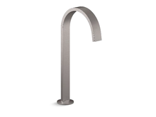 KOHLER COMPONENTS TALL LAV SPOUT (W/O HANDLES) WITH CLICK DRAIN - RIBBON 77966T-BRT BRUSHED TITANIUM KOHLER COMPONENTS TALL LAV SPOUT (W/O HANDLES) WITH CLICK DRAIN - RIBBON 77966T-BRT BRUSHED TITANIUM