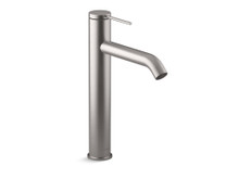 KOHLER COMPONENTS TALL SINGLE CONTROL LAV WITH DRAIN 77959T-4A-BRT BRUSHED TITANIUM