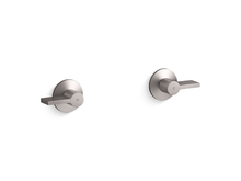 KOHLER COMPONENTS WALL MOUNTED LAV HANDLE- LEVER 77981T-4-BRT BRUSHED TITANIUM KOHLER COMPONENTS WALL MOUNTED LAV HANDLE- LEVER 77981T-4-BRT BRUSHED TITANIUM