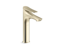 KOHLER FORE ARC SINGLE HANDLE TALL LAVATORY FAUCET 29547T-4-AF FRENCH GOLD