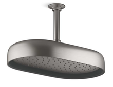 STATEMENT 1F 14" OBLONG RAINHEAD 26294T-BRT BRUSHED TITANIUM STATEMENT 1F 14" OBLONG RAINHEAD 26294T-BRT BRUSHED TITANIUM