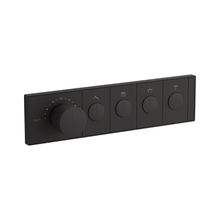 KOHLER ANTHEM FOUR-OUTLET RECESSED MECHANICAL THERMOSTATIC CONTROL EX26348T-9-BL MATTE BLACK