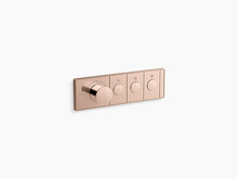 ANTHEM THREE-OUTLET RECESSED MECHANICAL THERMOSTATIC CONTROL EX26347T-9-RGD POLISHED ROSE GOLD