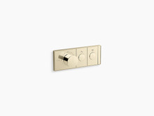 ANTHEM TWO-OUTLET RECESSED MECHANICAL THERMOSTATIC CONTROL EX26346T-9-AF FRENCH GOLD