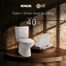 KOHLER SPAN 2PC TOILET 220MM W/ QC SEAT + CUFF HYGIENE SPRAY W/ HOSE & BRACKET