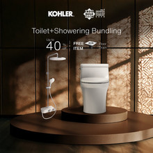 KOHLER SAN RAPHAEL 1PC Skirted Toilet Without Seat 305mm + ALEO THERMOSTATIC DUAL SHOWER COLUMN