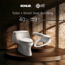 KOHLER REACH 2PC SKIRTED TLT3/4.8L QC SEAT220MM + REACH 2PC SKIRTED TOILET TANK, 3/4.8L + REACH 2PC TOILET BOWL SKIRTED 220 + PUREWASH M230 MANUAL BIDET SEAT
