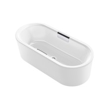 KOHLER VOLUTE 2.0 OVAL1.6M FS CAST IRON BATH WITH GRIP RAIL 40563T-GR-0