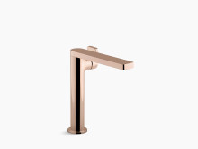 COMPOSED TALL LAVATORY FAUCET - SIDE LEVER HANDLE 73168T-4-RGD ROSE GOLD COMPOSED TALL LAVATORY FAUCET - SIDE LEVER HANDLE 73168T-4-RGD ROSE GOLD