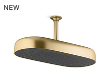 STATEMENT 2F 18" DPMSG RAINHEAD 26297T-2MB BRUSHED MODERNE BRASS STATEMENT 2F 18" DPMSG RAINHEAD 26297T-2MB BRUSHED MODERNE BRASS