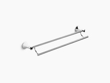 KOHLER CORALAIS 24" DOUBLE TOWEL BAR 13447T-CP POLISHED CHROME KOHLER CORALAIS 24" DOUBLE TOWEL BAR 13447T-CP POLISHED CHROME