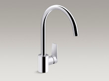 KOHLER TAUT KITCHEN FAUCET W/ ARCH SPOUT 74053T-4-CP POLISHED CHROME KOHLER TAUT KITCHEN FAUCET W/ ARCH SPOUT 74053T-4-CP POLISHED CHROME