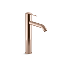 KOHLER COMPONENTS TALL SINGLE CONTROL LAVATORY WITH DRAIN 77959T-4A-RGD ROSE GOLD