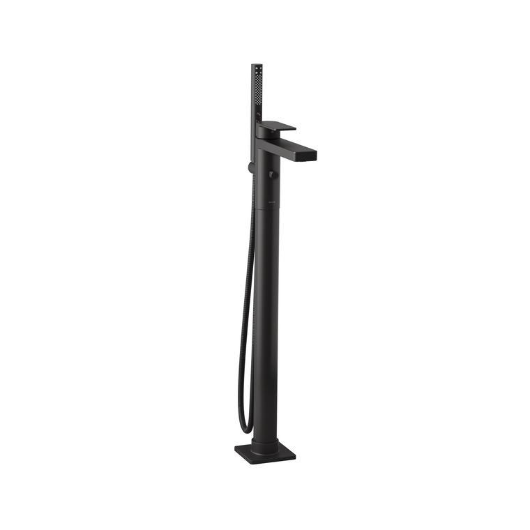 KOHLER PARALLEL FREESTANDING BATH FILLER 23492T-4-BL MATTE BLACK