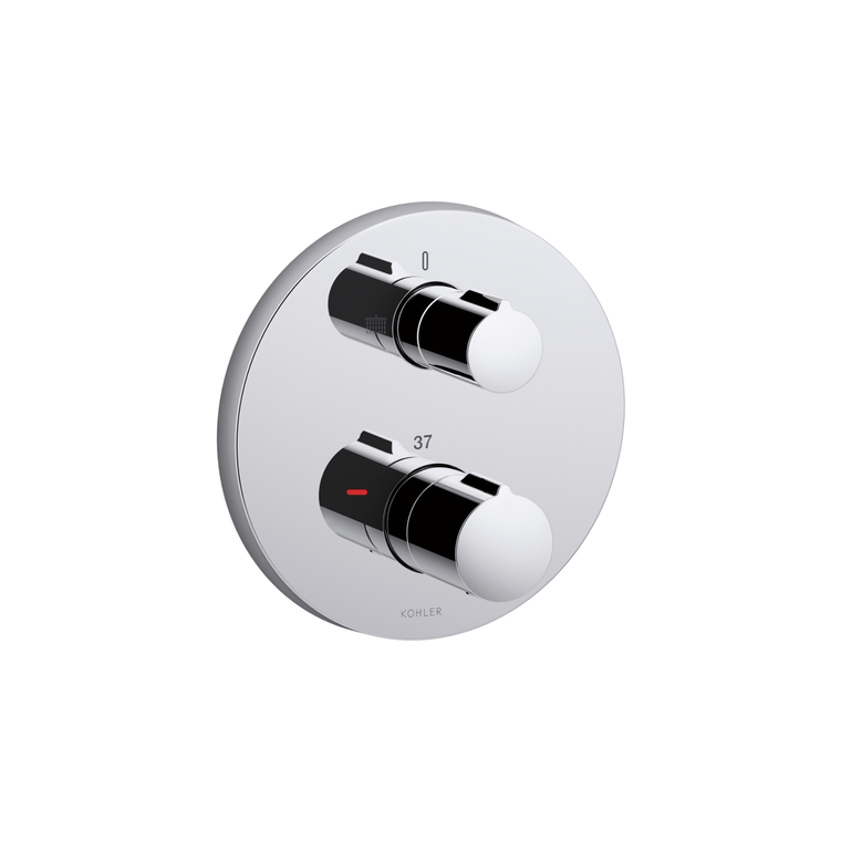 KOHLER MODULO RECESSED THERMOSTATIC B/S VALVE & TRIM - ORGANIC 99727T-9-CP POLISHED CHROME