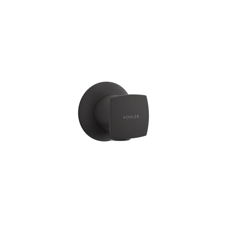 KOHLER SQUARE WALL-MOUNT CONNECTOR 11627T-BL MATTE BLACK