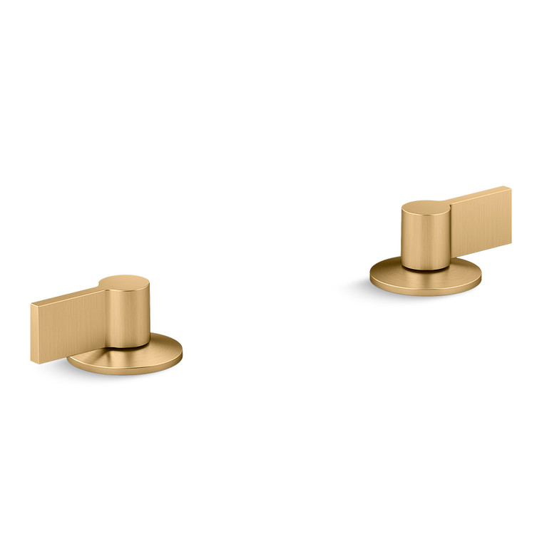 KOHLER Lavatory Faucet components lever handles Brushed Moderne Brass K-77990T-4-2MB KOHLER / Keran Wastafel