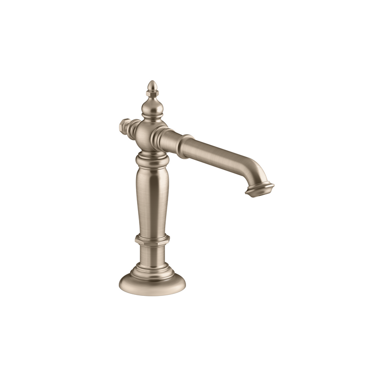 KOHLER ARTIFACTS 8" WIDESPREAD LAVATORY SPOUT - COLUMN (HANDLES TO ORDER SEPARATELY) 72760T-BV BRUSHED BRONZE