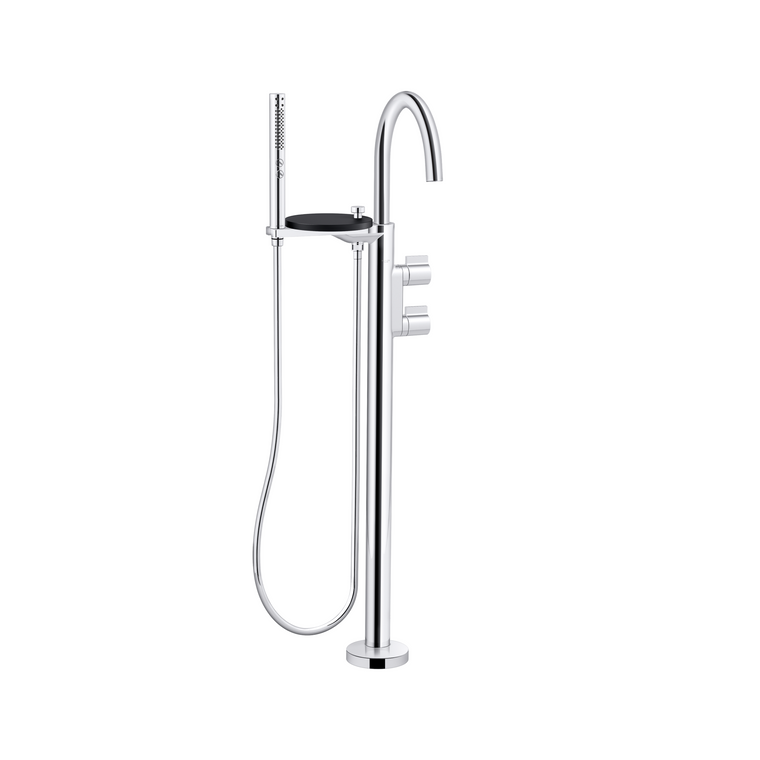 KOHLER COMPONENTS FREESTANDING BATH FAUCET-LEVER 77984T-4-CP POLISHED CHROME