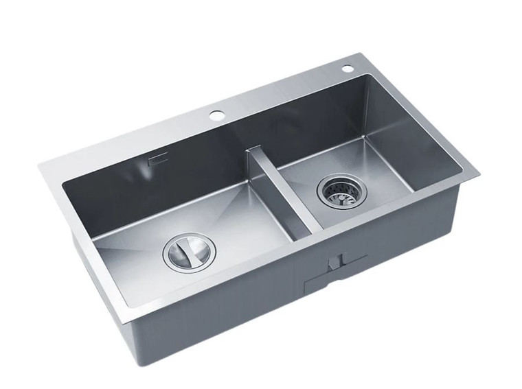 KOHLER Malleco 31" Large/Medium Self-rimming/Under-Mount Kitchen Sink