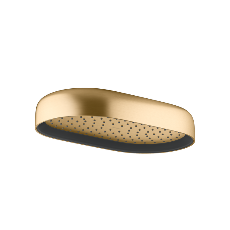 KOHLER STATEMENT 1F 14" OBLONG RAINHEAD 26294T-2MB BRUSHED MODERNE BRASS