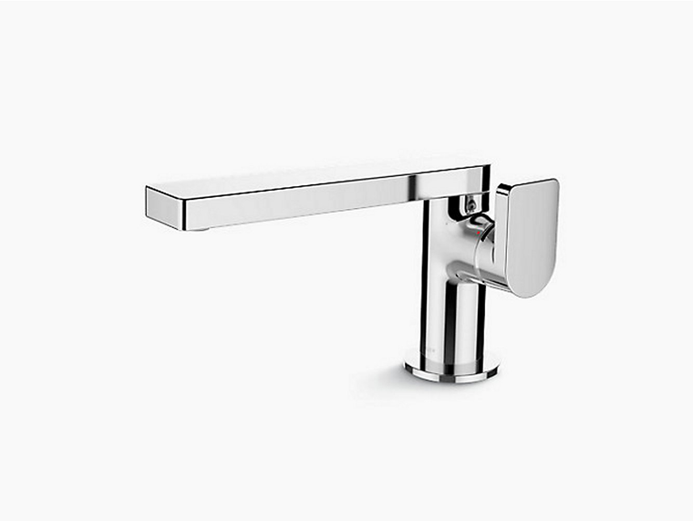 KOHLER COMPOSED LAVATORY FAUCET - SIDE LEVER HANDLE K-73167T-B4-CP