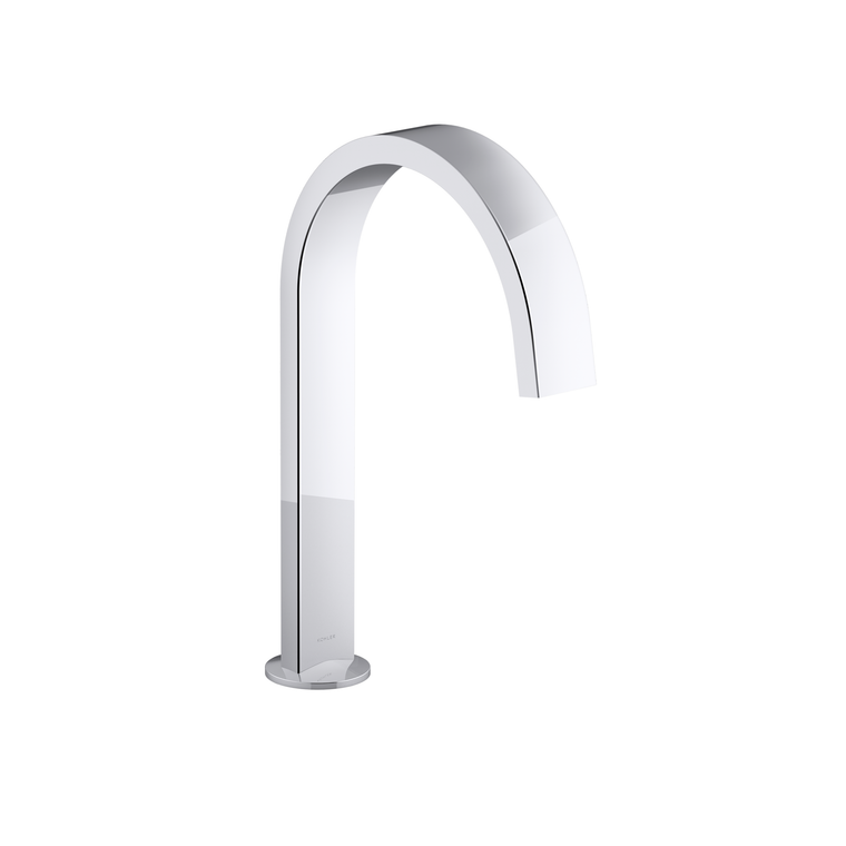 KOHLER COMPONENTS LAVATORY SPOUT (W/O HANDLES) WITH CLICK DRAIN - RIBBON 77968T-CP POLISHED CHROME