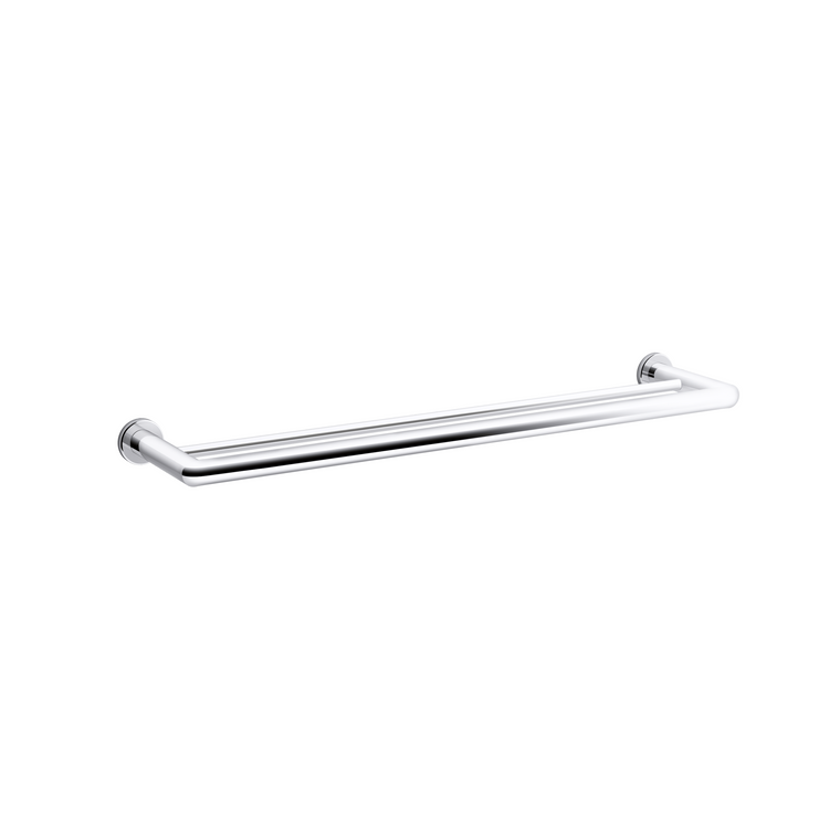 KOHLER KUMIN 24" DOUBLE TOWEL BAR 97890T-CP POLISHED CHROME
