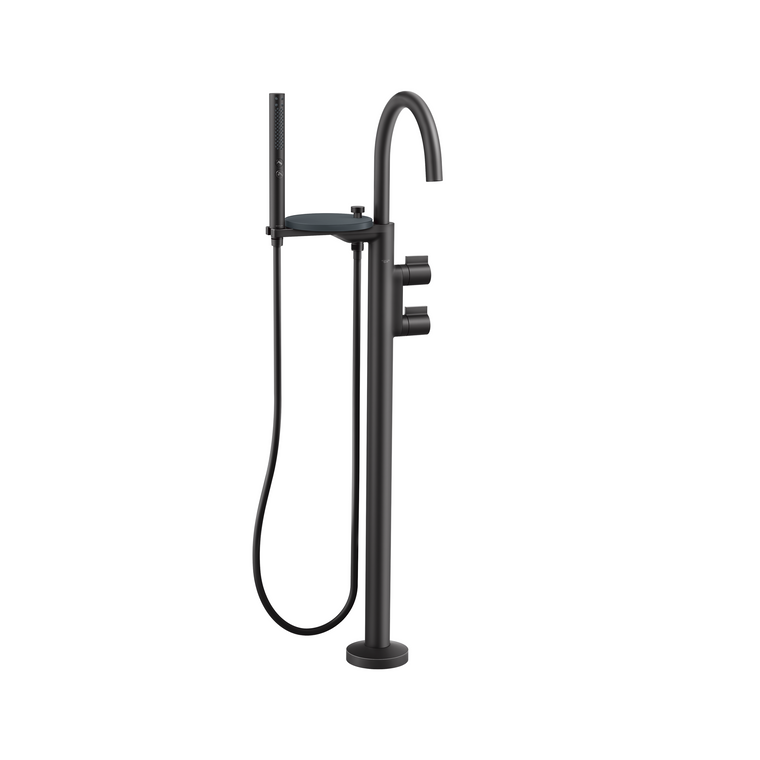 KOHLER COMPONENTS FREESTANDING BATH FAUCET-LEVER 77984T-4-BL MATTE BLACK