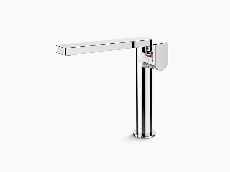 COMPOSED TALL LAVATORY FAUCET - SIDE LEVER HANDLE 73168T-4-CP