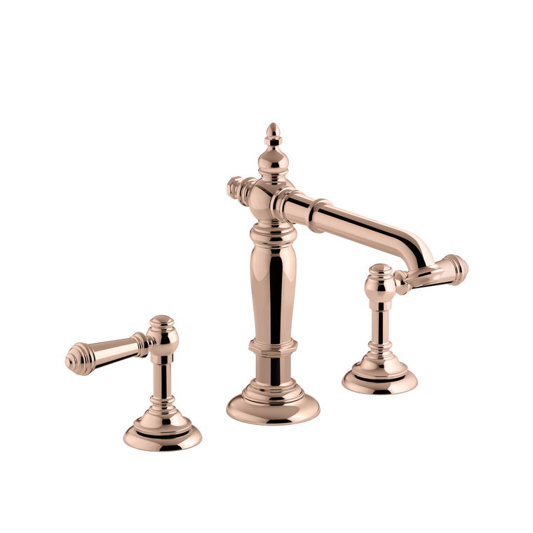 KOHLER ARTIFACTS 8" WIDESPREAD LAVATORY SPOUT - COLUMN (HANDLES TO ORDER SEPARATELY) 72760T-RGD ROSE GOLD